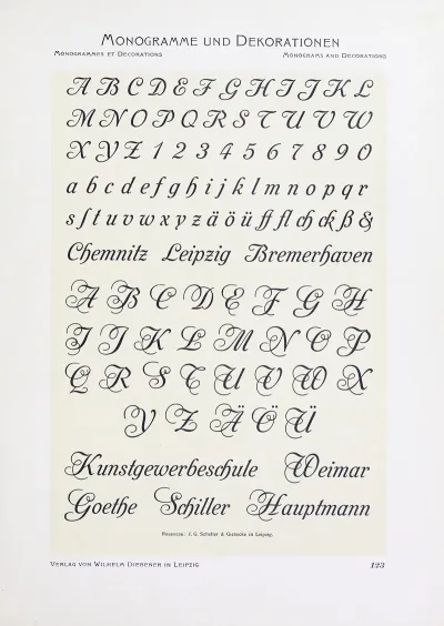 Monogrammes Und Dekorationen Pl 123