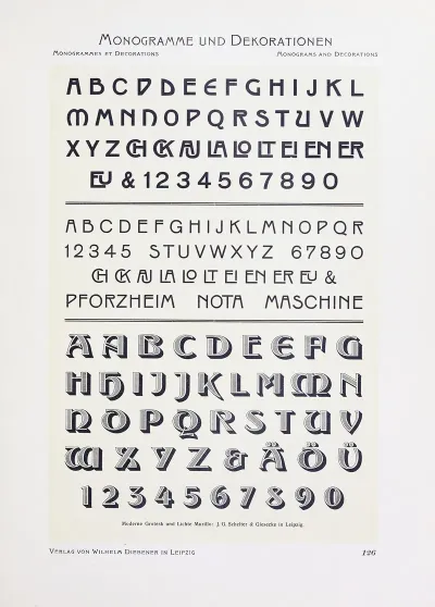 Monogrammes Und Dekorationen Pl 126