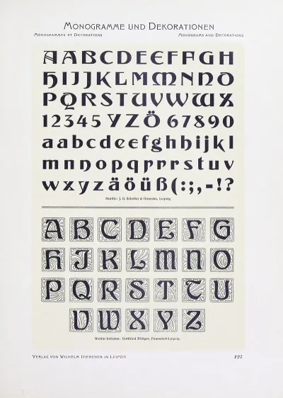 Monogrammes Und Dekorationen Pl 127