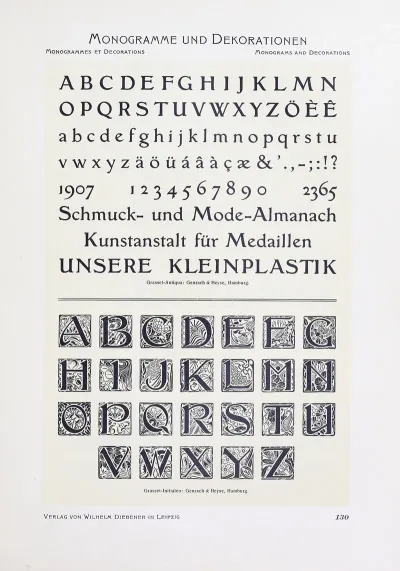 Monogrammes Und Dekorationen Pl 130