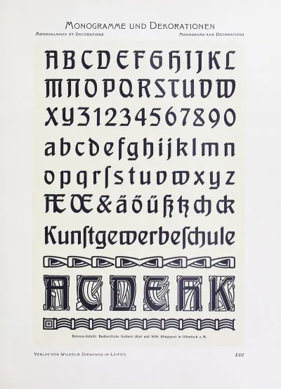 Monogrammes Und Dekorationen Pl 132