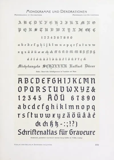 Monogrammes Und Dekorationen Pl 133