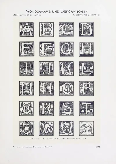 Monogrammes Und Dekorationen Pl 134