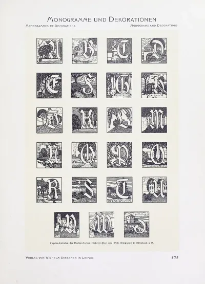 Monogrammes Und Dekorationen Pl 135