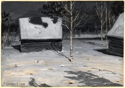 Moonlit Night Near Irkutsk