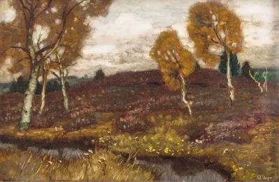 Mooslandschaft Mit Birken