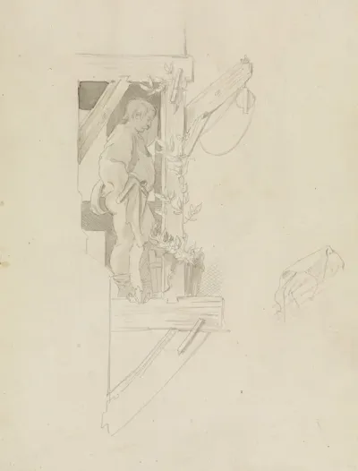 Moritz Von Schwind Auf Dem Baugerust
