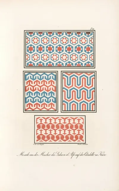 Mosaik Aus Der Moschee Des Galaon El Alfi Auf Der Citadelle Zu Kairo 2