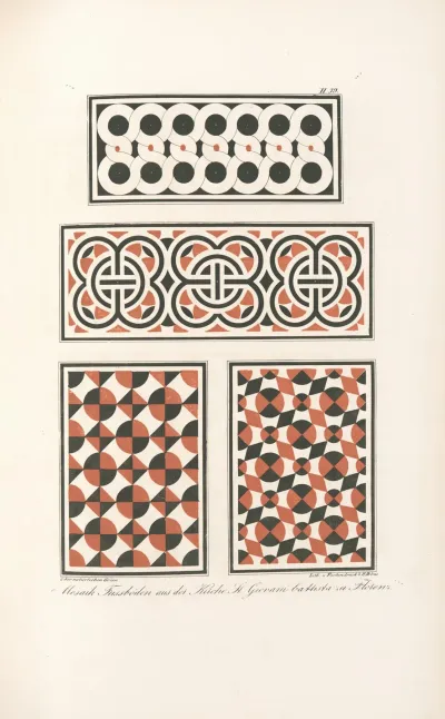 Mosaik Fussboden Aus Der Kirche S Giovanni Battista Zu Florenz 2