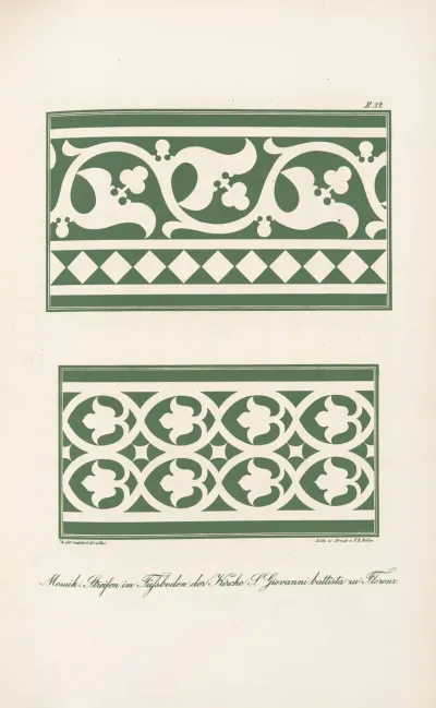 Mosaik Fussboden In Der Kirche S Giovanni Battista Zu Florenz 2
