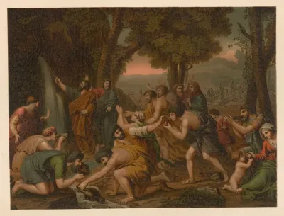 Moses Brings Water From The Rock
