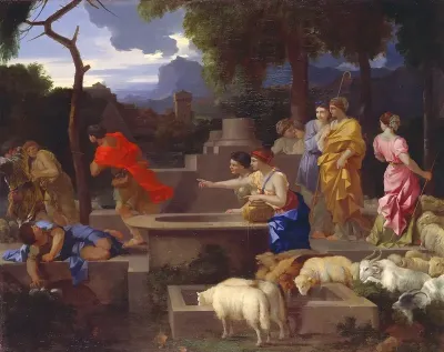 Moses Defending The Daughters Of Jethro