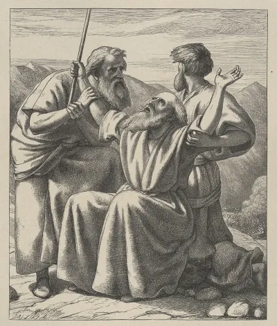 Moses Hands Held Up
