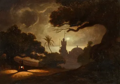 Mosque In The Moonlight