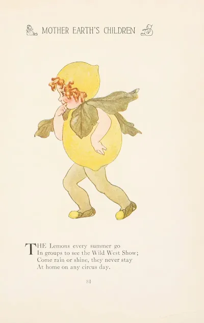 Mother Earths Children The Frolics Of The Fruits And Vegetables Pl 73