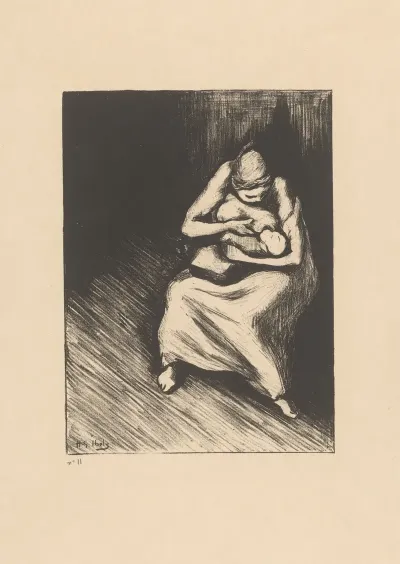 Mother With Child At Breast