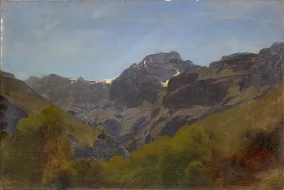 Mountain Landscape Of Glarus With Ruchigrat And Bos Fulen