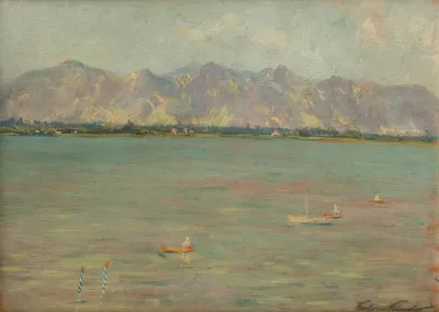 Mountain Landscape With A Lake 2
