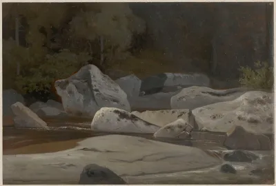Mountain Stream With Rocks