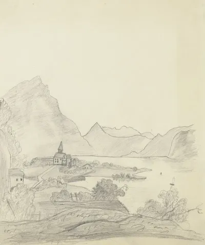 Mountainous Landscape With Lake 2