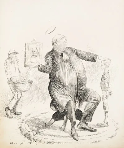 Mr Hanna As He Would Like To Be Caricatured