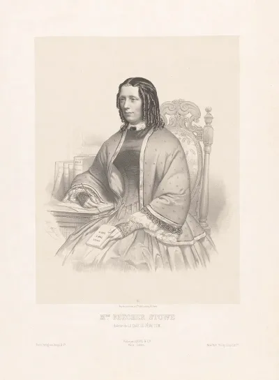 Mrs Beecher Stowe Auteur De La Case Du Pere Tom