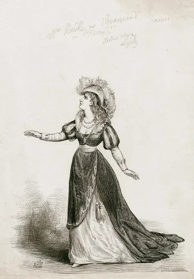 Mrs Hartley As Rosamund In Henry II