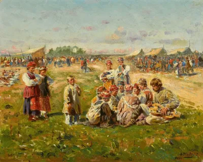 Musicians At A Country Fair