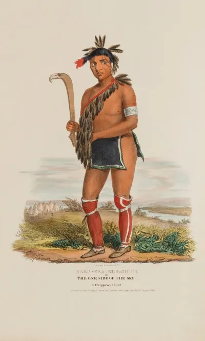 Nabu Naa Kee Shick Or The One Side Of The Sky A Chippewa Chief