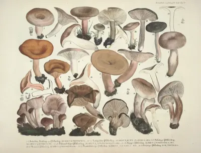 Naturgetreue Abblidungen Und Beschreibungen Der Essbaren Schädlichen Und Verdächtigen Schwämme Pl 40