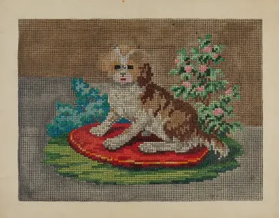 Needlepoint Dog