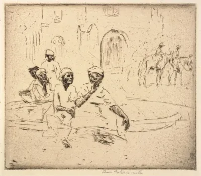 Negro Woman At A Fountain