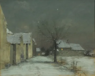 Neige Et Clair De Lune A Chamigny