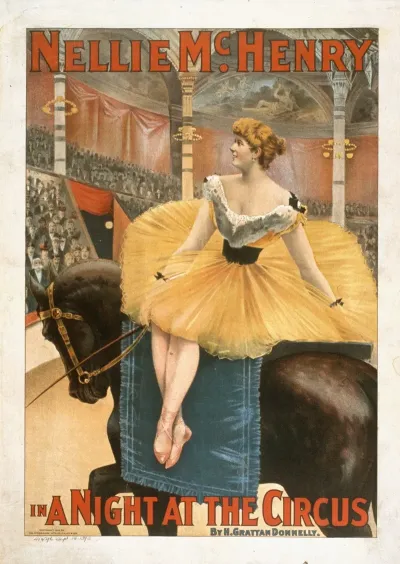 Nellie Mchenry In A Night At The Circus By H Grattan Donnelly