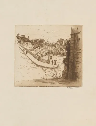 Nerudova Street At The Foot Of The Castle
