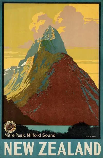 New Zealand Mitre Peak Milford Sound