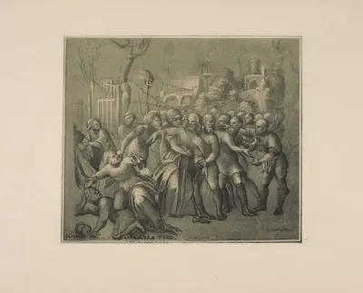 Niccolo Giolfino Drawing Of The Taking Of Christ