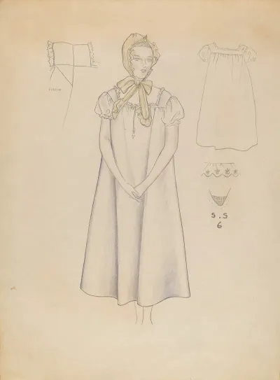 Nightgown And Cap