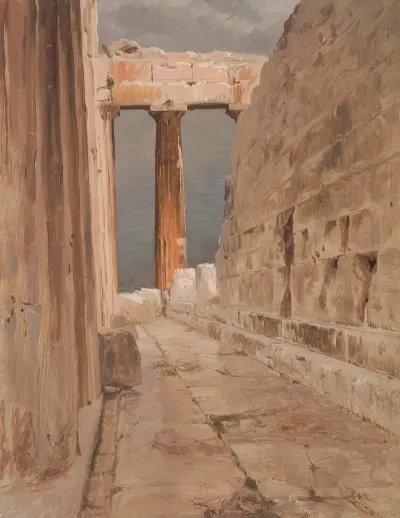 North Peristyle Of The Parthenon Athens