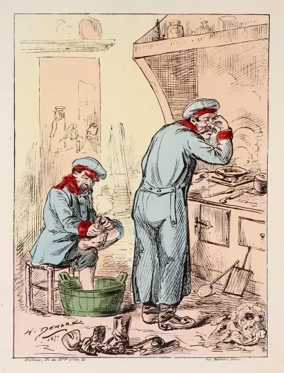 Nos Vainqueurs Par H Demare Les Prussiens Chez Nous