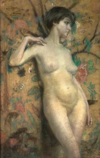 Nude Against Screen