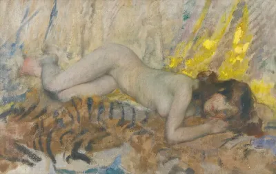 Nude On A Tiger Skin