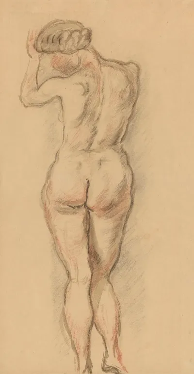 Nude Standing With Her Back Turned