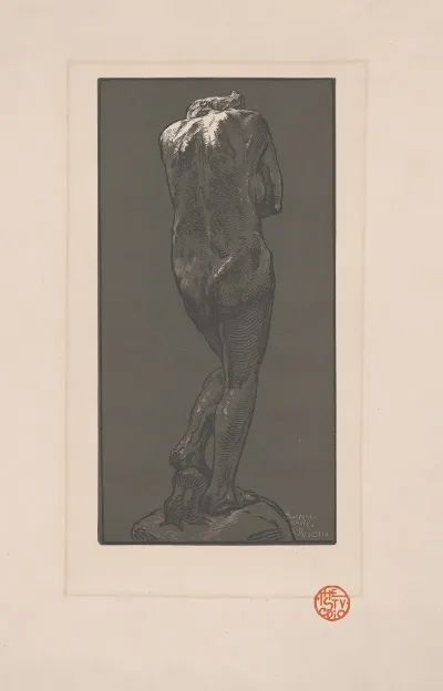 Nude Statue Seen From Behind