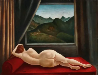 Nudo Sdraiato Con Finestra