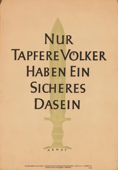 Nur Tapfere Volker Haben Ein Sicheres Dasein Only Courageous Peoples Have A Secure Existence