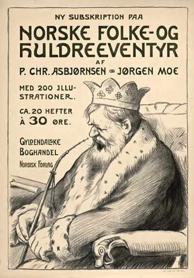 Ny Subskription Paa Norske Folke Og Huldreeventyr Af P Chr Asbjornsen Og Jorgen Moe