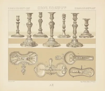Objets Mobiliers Orfevrerie Chandeliers Et Mouchettes