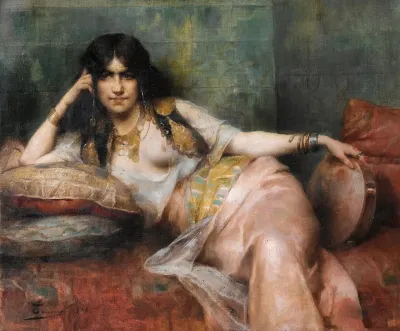 Odalisque With Tambourine