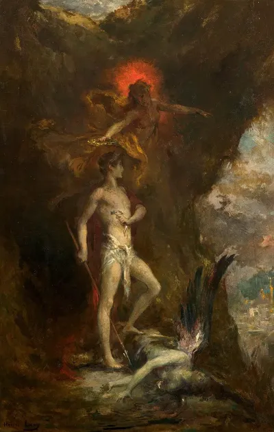 Oedipus Conquers The Sphinx